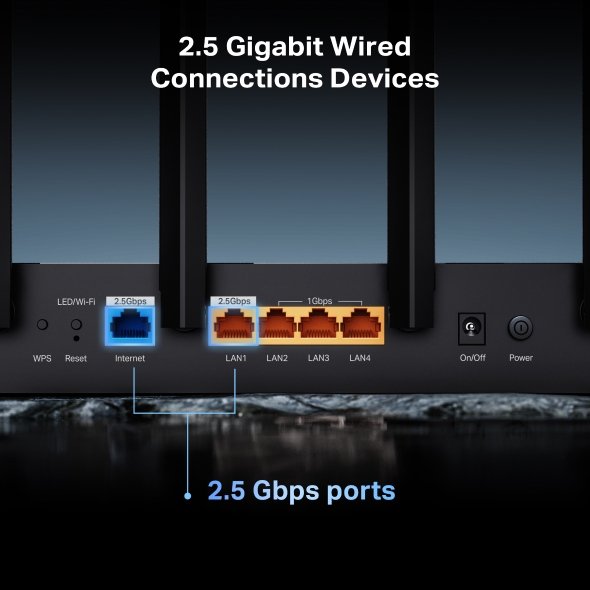 TP-Link Archer BE400 BE6500 Dual-Band Wi-Fi 7 Router - Image 6
