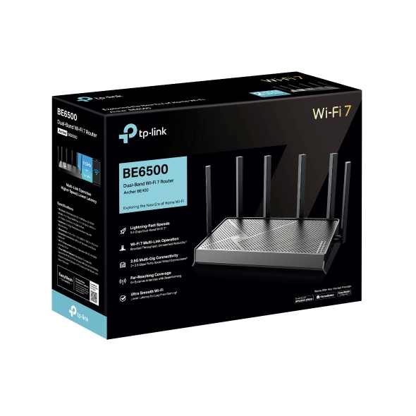 TP-Link Archer BE400 BE6500 Dual-Band Wi-Fi 7 Router - Image 10
