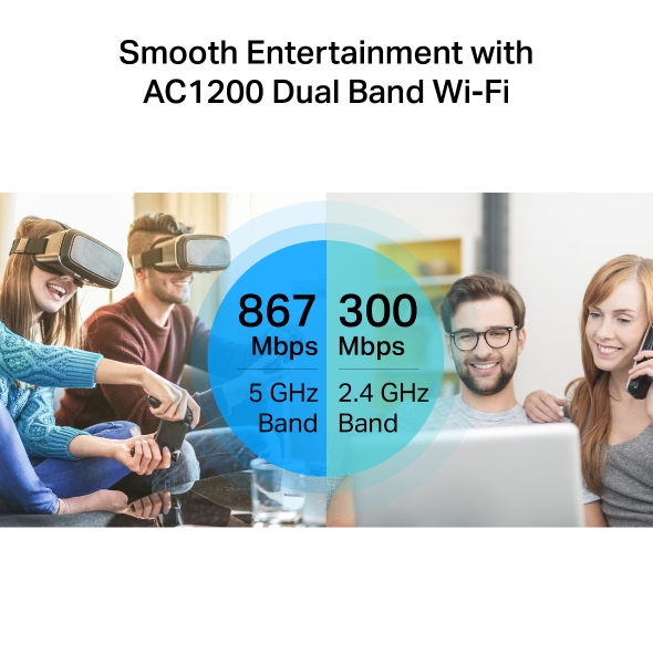 TP-Link Archer C6 AC1200 Dual-Band MU-MIMO Wi-Fi Router - Image 4