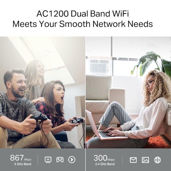 TP-Link Archer C64 AC1200 Dual-Band Wi-Fi Router - Image 4
