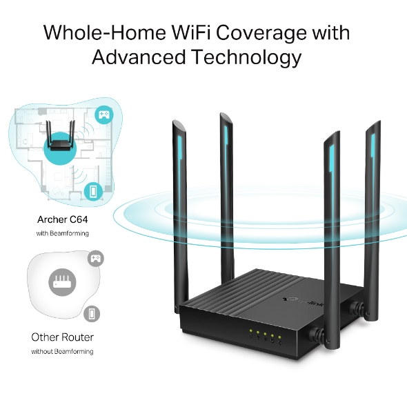 TP-Link Archer C64 AC1200 Dual-Band Wi-Fi Router - Image 6