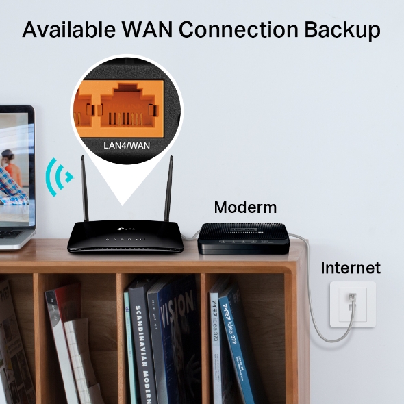 TP-Link Archer MR200 AC750 Wireless Dual Band 4G LTE Router - Image 7