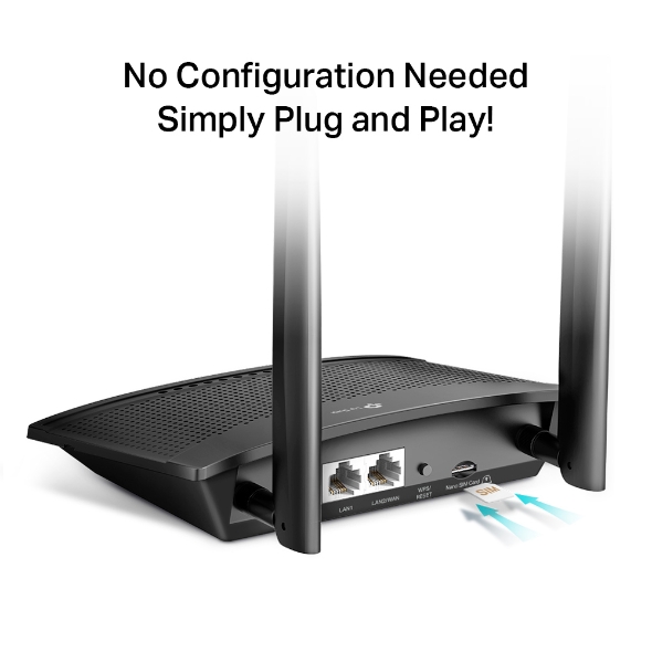 TP-Link TL-MR100 300Mbps Wireless N 4G LTE Router - Image 4