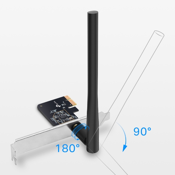 TP-Link Archer T2E AC600 Dual Band Wi-Fi PCI Express Adapter - Image 2