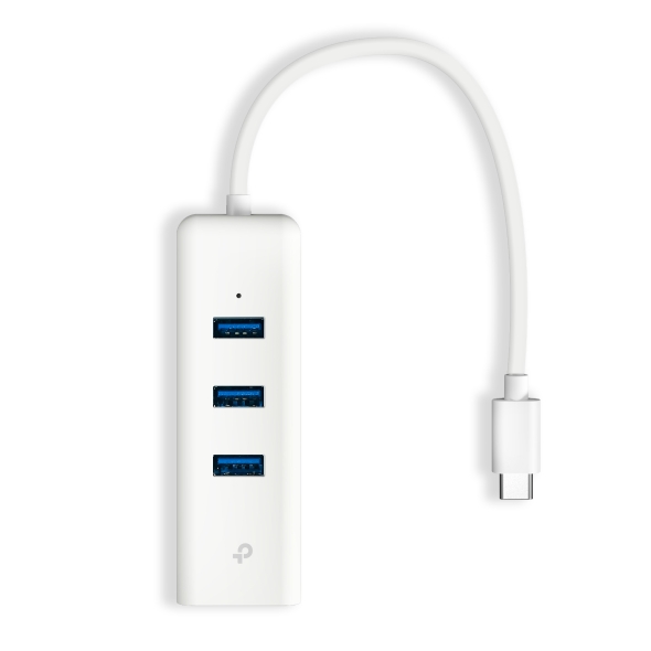 TP-Link UE330C USB Type-C to Gigabit Ethernet Adapter with 3-Port USB 3.0 Hub
