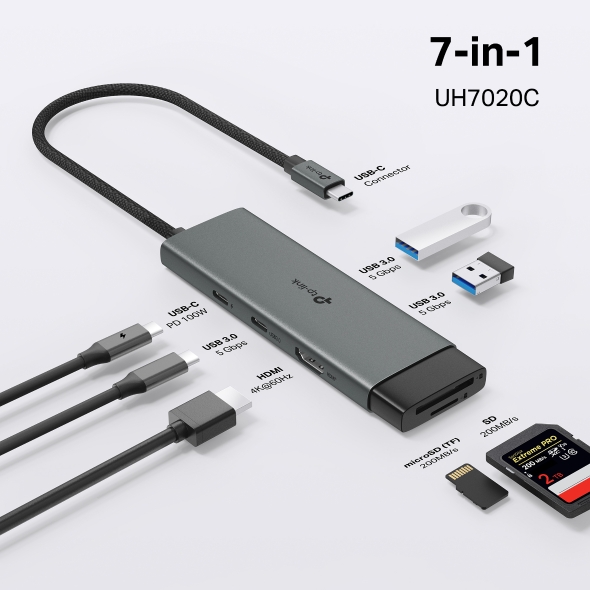 TP-Link UH7020C USB Type-C 7-Port Hub - Image 5
