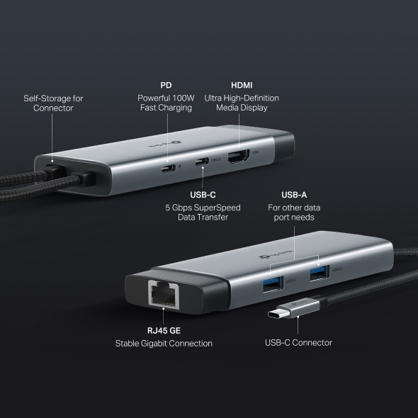 TP-Link UH6120C USB Type-C 6-Port Hub - Image 7