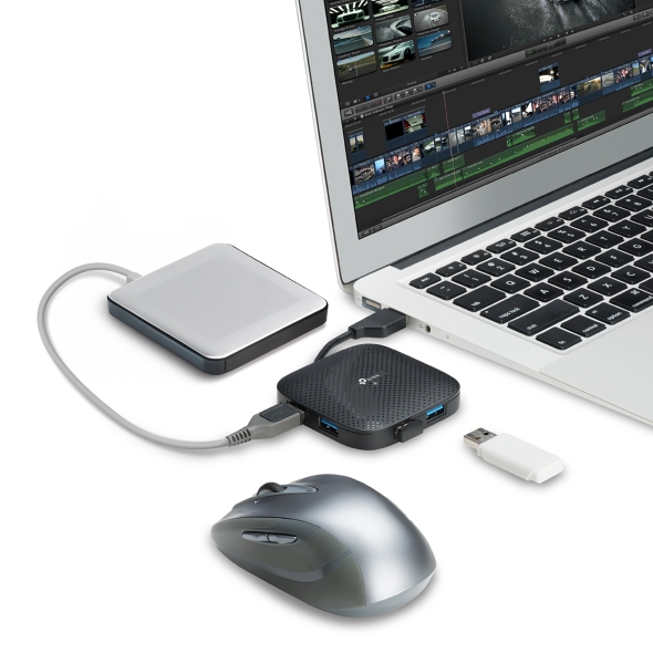 TP-Link UH400 USB 3.0 4-Port Portable Hub - Image 5