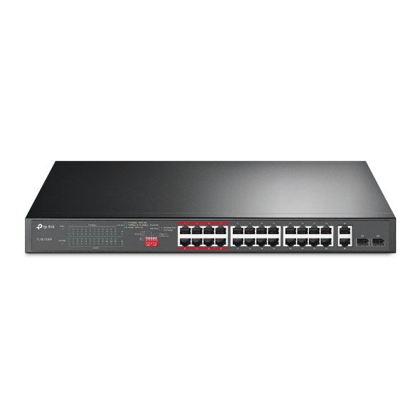 TP-Link TL-SL1226P 24-Port 10/100Mbps + 2-Port Gigabit PoE Switch