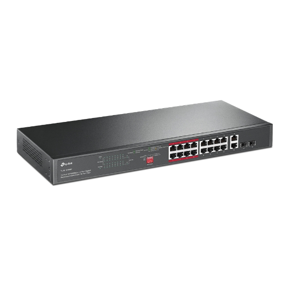 TP-Link TL-SL1218MP 18-Port 10/100Mbps PoE+ Switch - Image 2