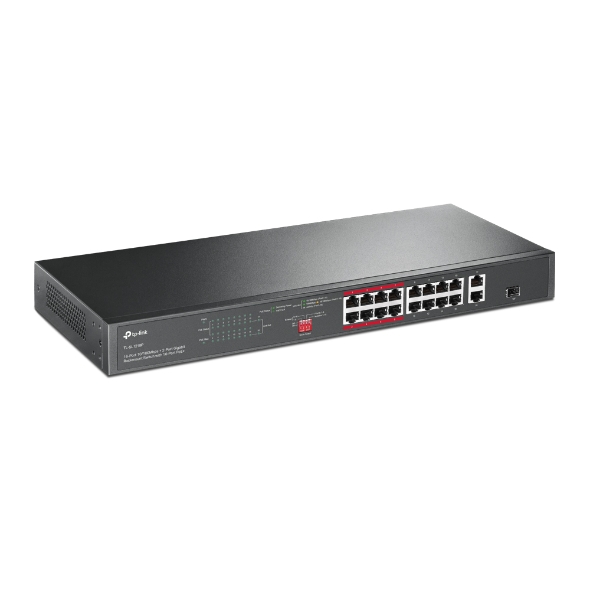 TP-Link TL-SL1218P 18-Port 10/100Mbps PoE+ Switch - Image 2
