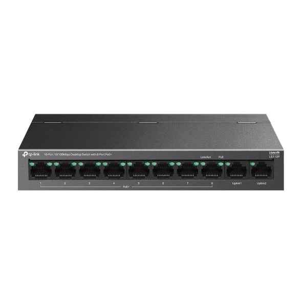 TP-Link LS110P 10-Port Desktop Switch with 8-Port PoE+