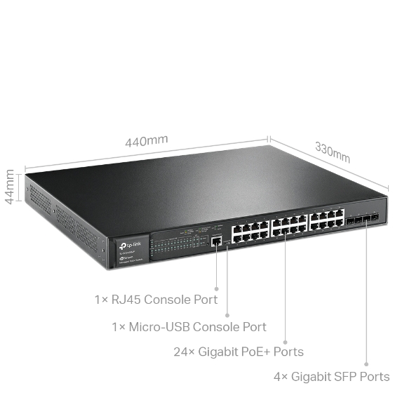 TP-Link SG3428MP 24-Port Managed PoE Switch - Image 2