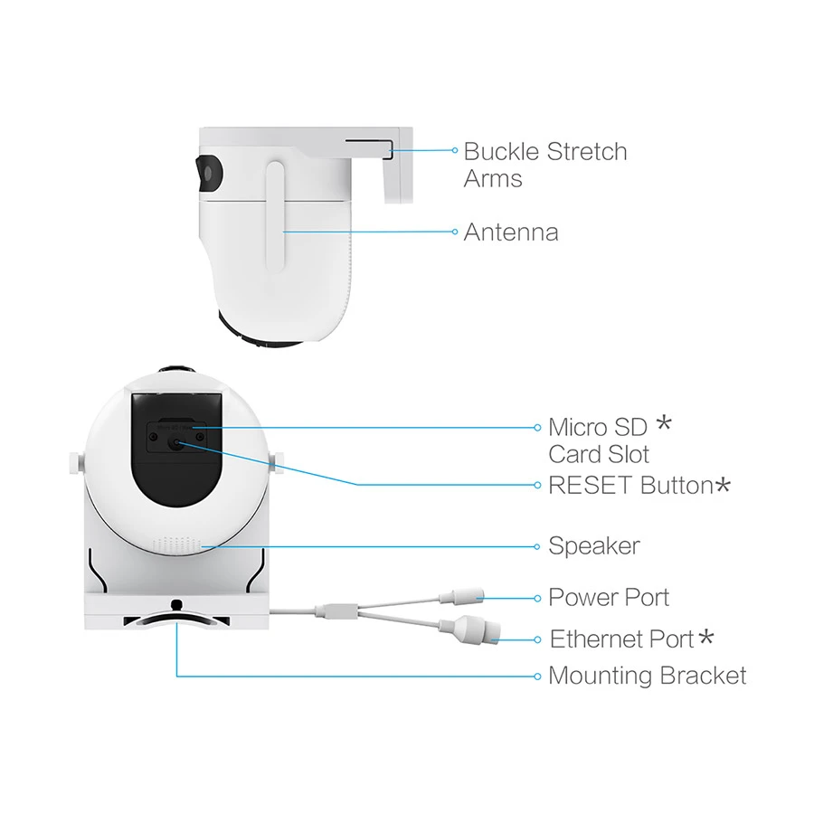 EZVIZ H9C Dual Lens 6MP Outdoor PT Security Camera - Image 3